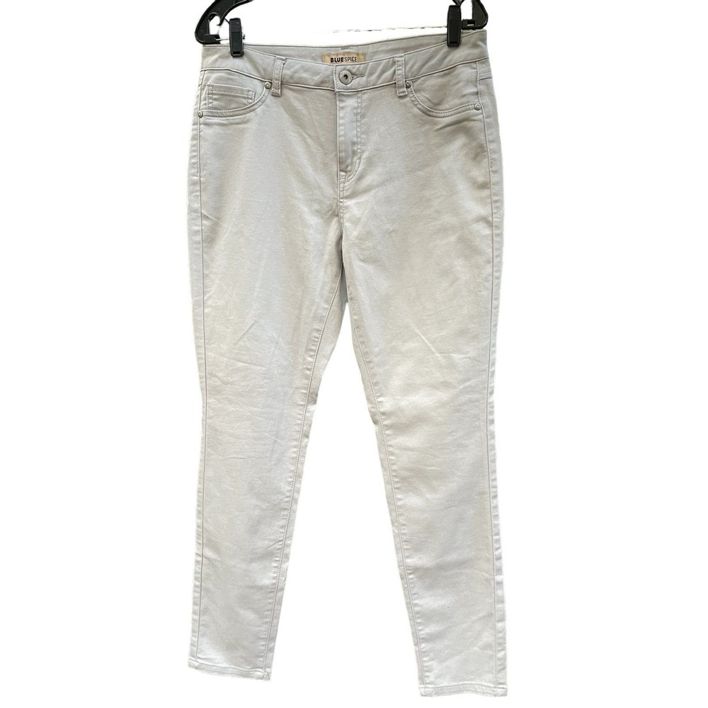 BLUE SPICE Womens Size 13 Light‎ Gray Skinny Stretch Jeans Pants